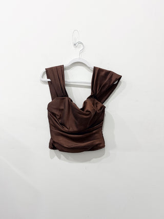 House of CB satin corset top, S
