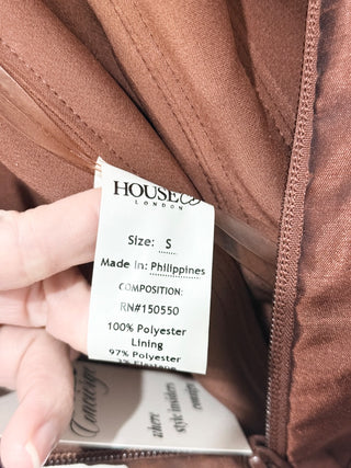 House of CB satin corset top, S