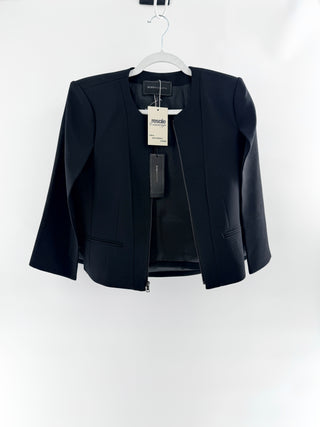 BCBG Max azria crop blazer with zipper, S