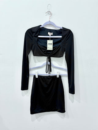 Camila Coelho set 2 piece mini skirt and crop top, S