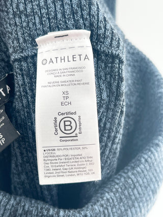 Athleta knit marbled set top and pants, XS