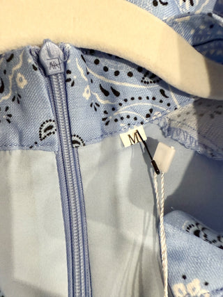 n.a. paisley print shirt mini dress, M