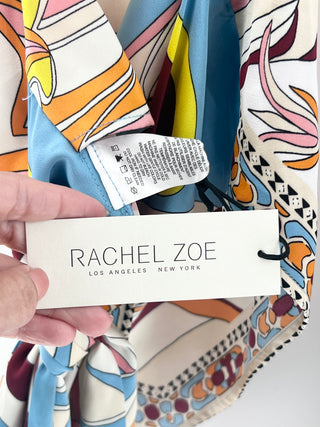 Rachel Zoe matching set bandana halterneck top and pants, L