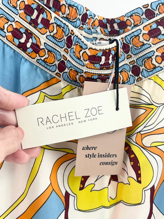 Rachel Zoe matching set bandana halterneck top and pants, L