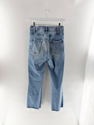 Mother the hustler ankle fray jeans, 28