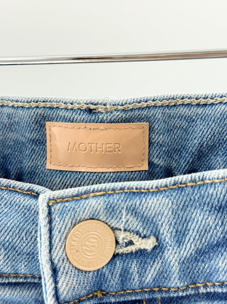 Mother the hustler ankle fray jeans, 28