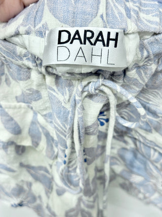 Darah Dahl 3 piece pattern set: shorts, shirt and bikini top, S