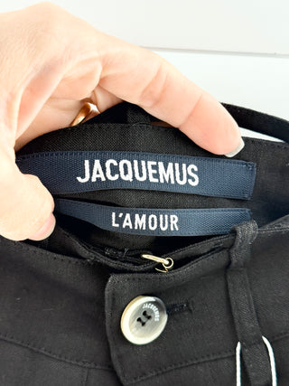 Jacquemus Long skirt with skinny belt, 36