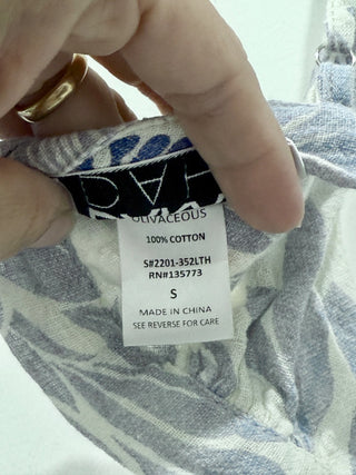 Darah Dahl 3 piece pattern set: shorts, shirt and bikini top, S