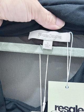 Favorite daughter long mesh panel off shoulder dress, S