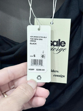 Favorite daughter long mesh panel off shoulder dress, S