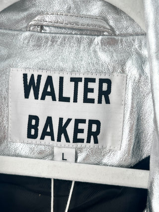 Walter Baker lamb leather moto cycle jacket, L