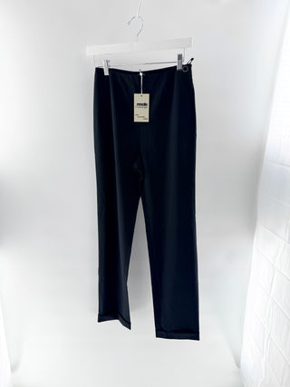 Chanel High waisted straight leg pants with button detail, 34