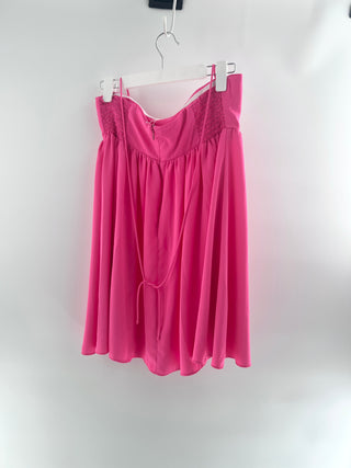 Amanda Uprichard strapless babydoll mini dress, M
