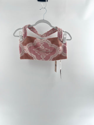 Zimmermann terrycloth crop jeannie halter neck top, US 8