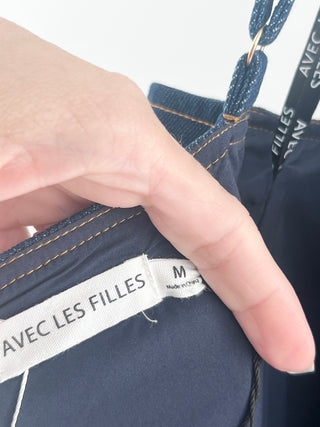 Avec les filles denim mini dress, M