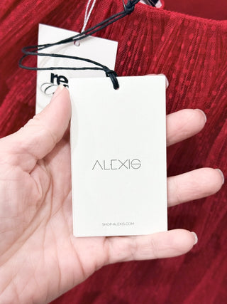 Alexis one shoulder tulle ruffle mini raina dress, XS