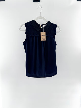 Sandro smocked collared blouse, 1 / S