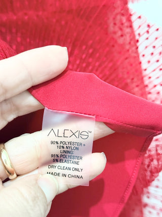 Alexis one shoulder tulle ruffle mini raina dress, XS