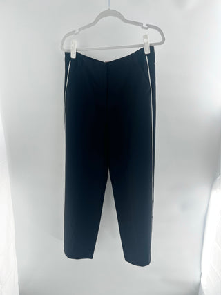 Cinq a sept wide leg embroidered pants, 10
