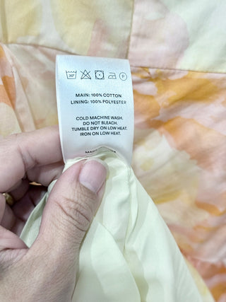 Peppermayo floral orange/yellow mini dress, S