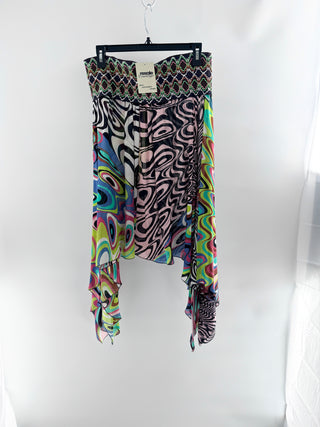 Missoni vintage high low skirt with elastic waist, US 10