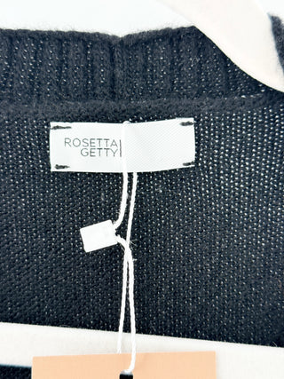Rosetta Getty wool and cashmere open front long cardigan, S