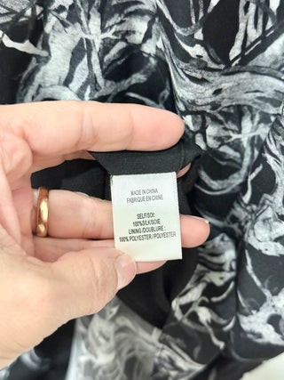 NWT Haute Hippie Sleeveless Patterned Racerback Mini Dress Black/White Women's S