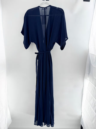Reformation long wrap dress, M