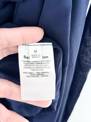 Reformation long wrap dress, M