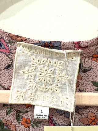 Johny Was tunis floral print dress, L