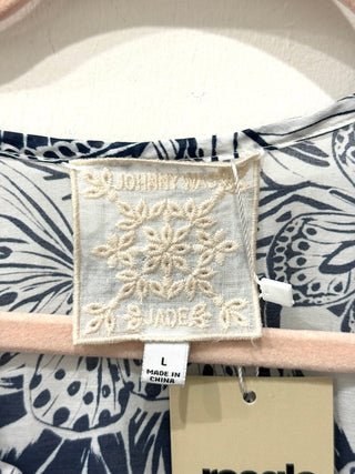 Johny Was casual floral print tunic dress, L