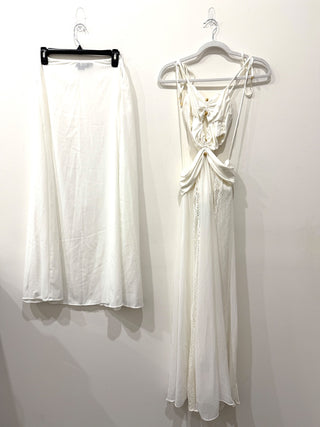 PatBo sleeveless cut out long dress, S