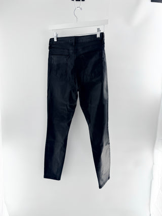 L'Agence faux leather slim jeans, 27