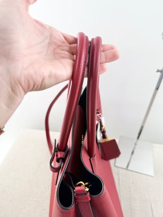 Prada leather safiano cuir bag