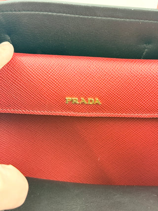 Prada leather safiano cuir bag
