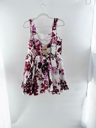 Aje Suzette Fit & Flare Mini Dress Roses of Provence Floral Womens AUS 12 / US 8