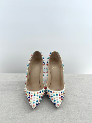 Christian Louboutin multi color studs leather heel, 36