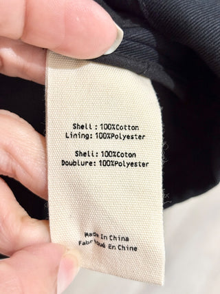 L'Agence black gold buttons sleeveless midi dress, 4