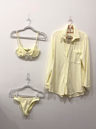 Montce 3 pieces set Bikini/shirt, S