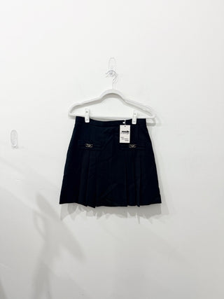 Sandro pleated mini skirt with gold details, 2 / M