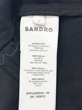 Sandro pleated mini skirt with gold details, 2 / M