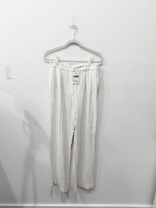 Donni pinstripe wide leg pants, M