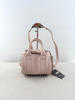 Alexander Wang blush pink leather bag with silver studs