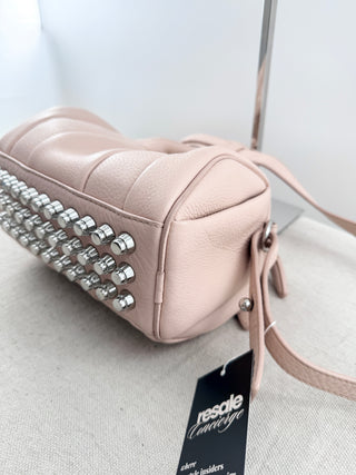 Alexander Wang blush pink leather bag with silver studs