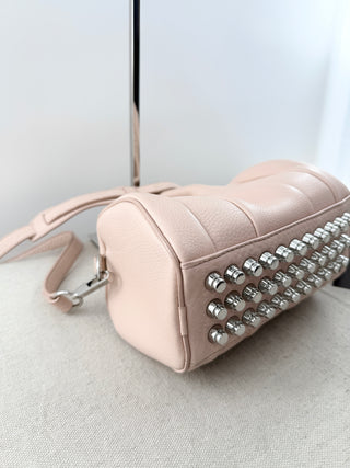 Alexander Wang blush pink leather bag with silver studs