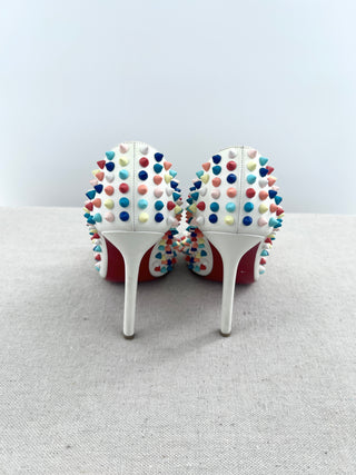 Christian Louboutin multi color studs leather heel, 36