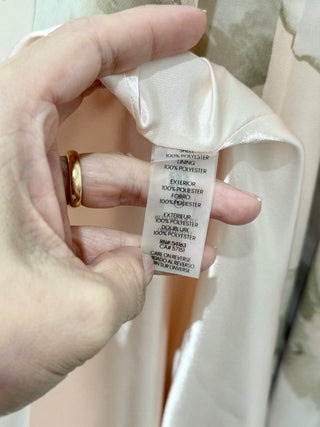 Calvin Klein Floral-Print Sleeveless Halter Maxi Dress Pink/Beige Women's Size M