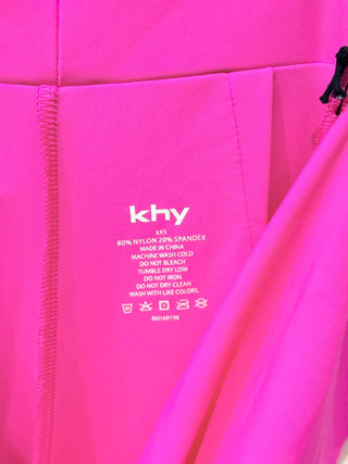 Khy set sleek stretch cutout pants and tube top, XS