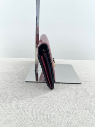 Burberry patent leather large wallet